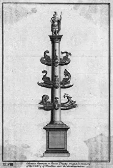 Ancient Rome Monuments Drucke: Naval Victory Column