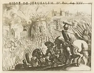 Drucke von Neubabylonischer König Nebukadnezar fällt und plündert Jerusalem, macht seine Bewohner gefangen und führt sie nach Babylon zurück Babylonisches Reich Drucke: Die Eroberungen Nebukadnezars