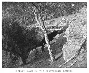 Victoria Australia Landscape Drucke: Ned Kellys cave in the Strathbogie Ranges