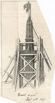Ancient Monuments In England Drucke: Needle in Position / Graph
