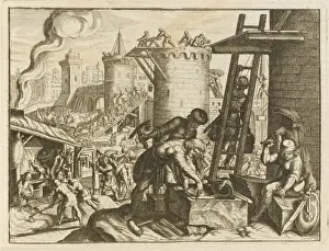 Drucke von Kopfwaitz im Hofe von Artaxerxes, König des Persien er wird nach Jerusalem gesandt um die Mauern der Stadt wieder aufzubauen Jerusalemer Kulturerbestätten Drucke: Nehemia in Jerusalem