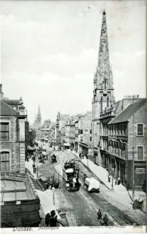 Drucke von Nethergate in Dundee im Schottland ist aus dem Jahrhundert der 1900er Jahre Dundee Drucke: Nether Gate in Dundee im Schottland