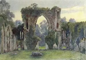 English Abbeys Drucke: Netley Abbey / West / 1908