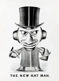Top Hat Illustration Drucke: The New Hat Man