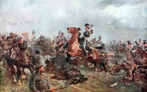 Die 17. Reiterdivision, Ladung der Leichttruppenbrigade in Balaklawe im Krimkrieg