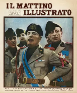Neue Bilder August 2021 Drucke: Benito Mussolini mit Turati