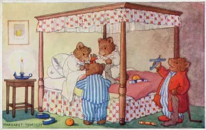 Drucke von Weihnachtmorgen von Margaret Tempest, um die Jahrzehnte 1910er Schlafzimmer Drucke: Weihnachtmorgen von Margaret Tempest