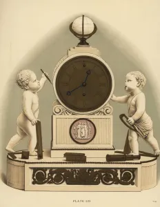 Uhr aus Marmor und Ormolu