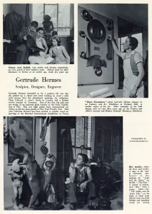 Bildhauerei Drucke: Gertrude Hermes - Bildhauerin, Mode- und Grafikdesignerin