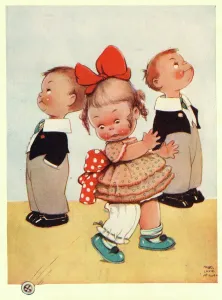 Mabel Lucie Attwell – Alle in Bestattung – auf der Knöpfchen wären
