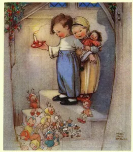 Mabel Lucie Attwell - Weihnachtsabend