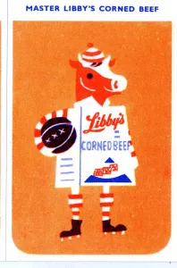 Retro Animal Illustrations Drucke: Master Libbys Corned Beef