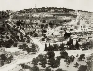 Geologisch Drucke: Berge des Golans, Jerusalem, moderne Palästina