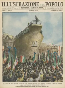 Neue Bilder August 2021 Drucke: Mussolini Geneva 1938