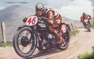Isle Of Man Drucke: Norton, Isle of Mann TT