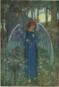 Der Schatten vergeht, wenn der Baum fällt; Zeichnung von Florence Harrison zu