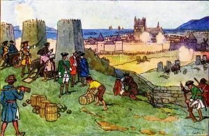 Grafschaft Londonderry Drucke: Eroberung von Derry durch Jakobitengruppen