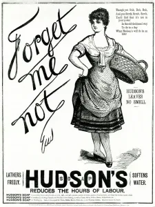Anzeige für Hudsons Seife, 1890