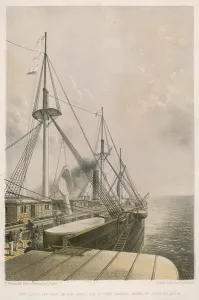 Great Eastern Steamship Drucke: Great Eastern - Port Paddle