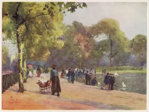 Kinder Drucke: London, Hyde Park 1892