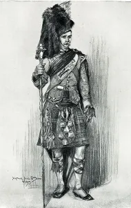 Schottischer Pfeifer, Argyl und Schottland 91ster Highlander