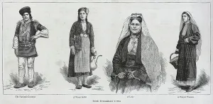 Bulgariische typische Kleidung, 1885