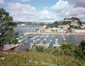 English Coastal Scene Drucke: The harbour from Vane Hill, Torquay