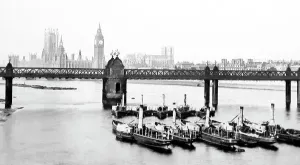 British Landscape Artwork Drucke: View from Waterloo Bridge, London