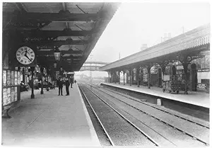 Drucke von Neuwirksworth Bahnhof Nottinghamshire Eisenbahn Drucke: Neues Bahnhof Newark - 1907