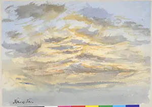 James Moore Watercolour Art Drucke: Newcastle Sky Study