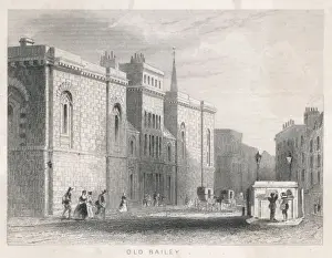 Old Bailey London Drucke: Newgate / Old Bailey 1846