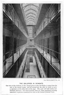 London Historical Sites Drucke: Newgate Prison / Galleries