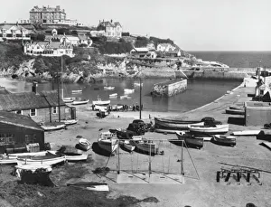 British Travel Photography Drucke: Newquay Harbour