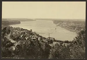 Coloured Photochrom Prints Online Drucke: Niagara River from Queenston