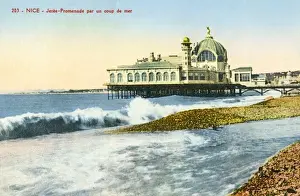 French Coastal Architecture Drucke: Nice - The Jetee Promenade