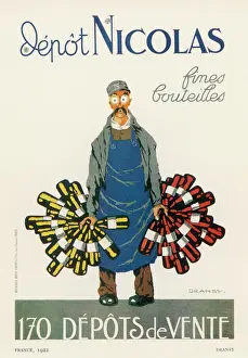 Drucke von Plakat für den Nicolas-Ketten der Weinschänke in Frankreich Verwandte Bilder Drucke: Nicolaus Plakate