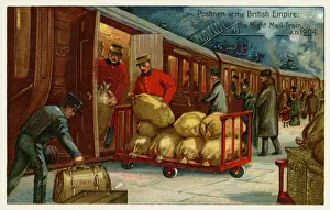 British Postal Service History Drucke: The night mail train