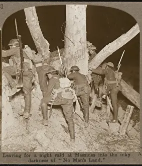 WWI Battle Scenes Drucke: Night Raid at Messines