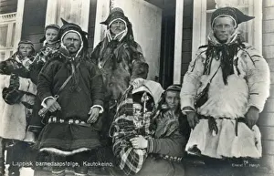 Drucke von Norwegen – Kautskeno – Sámi-People Norwegen Drucke: Norwegen – Kautokeinno – Sámi-People