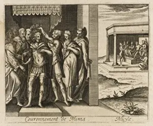 Historical Royalty Drucke: Numa Crowned