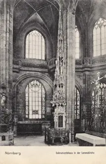 Nuremberg Church Drucke: Nuremberg, Germany - Lorenzkirche