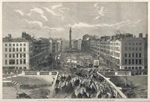 Ireland Historical Landmarks Drucke: O connell St Foundations