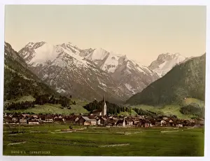 Nineteenth Century History Images Drucke: Oberstdorf, Bavaria, Germany