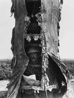 Western Front France Drucke: Observation post 1918