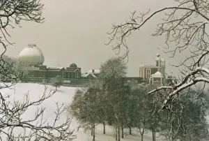 English Landmark Photography Drucke: Observatory in Snow - 1