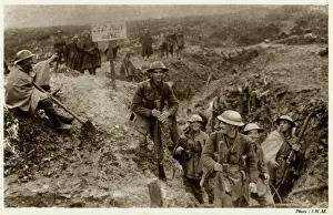 Position in der Somme-Region 1917 besetzt von Deutschen