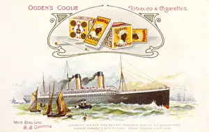 White Star Line Ship Drucke: Oceanic Steamship