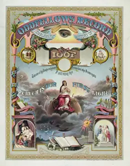 Vintage Record Collection Drucke: Oddfellows record