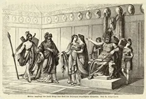 Nordische Mythologie Drucke: Odin und Walküren