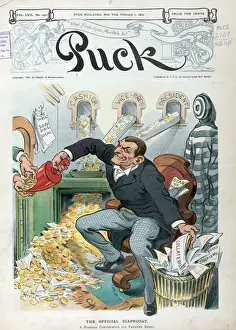Early 20th Century Illustrations Drucke: The official scapegoat